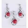 Natural 925 sterling silver agate jewelry for gift